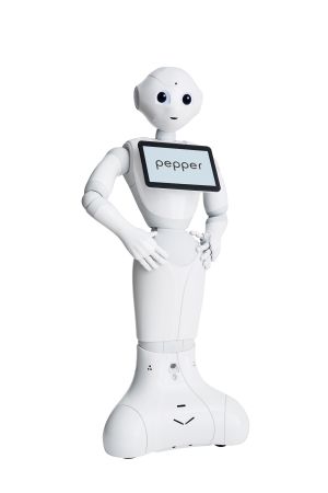 Foto von humanoidem Roboter "Pepper" (Foto: Softbanks-Robotics)