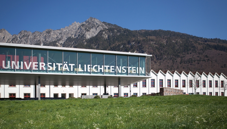 Das Universitätsgebäude Liechtenstein in Vaduz (c) Universität Liechtenstein
