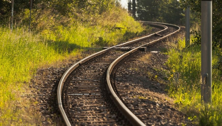 Foto von Bahnschienen