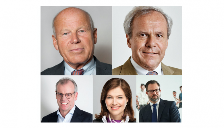(v.l.n.r.): obere Zeile Heinz Felsner, Alexander Riklin, untere Zeile Gerhard Frei, Andrea Stürmer, Michael Pérez