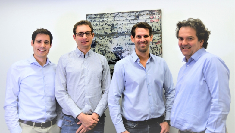 Die 4 usePAT Gründer (v.l.n.r): Stefan Tauber BSc, Dr. Christoph Gasser, Mag. Georg Heinz, Dr. Stefan Radel (c) usePAT