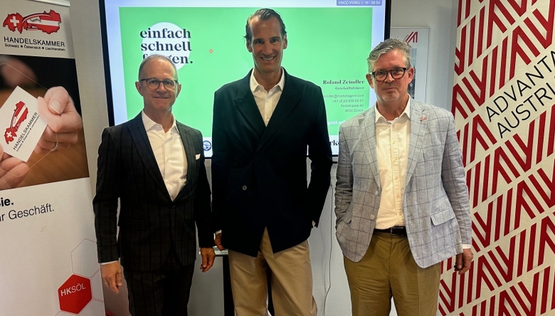 v.l.n.r. Patrick Sagmeister, Thomas Schwabl, Urs Weber v.l.n.r. Patrick Sagmeister, Thomas Schwabl, Urs Weber