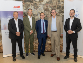 v.l.n.r.: Urs Durrer, Gerald Gahleitner, Matthias Hofstätter, Urs Weber, Oliver-Christoph Günther © leadersnet.at/ C. Holzinger