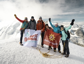 Nicht nur Erfahrene wurden aufgerufen bei der „100% Women Peak Challenge“ teilzunehmen (c) Schweiz Tourismus / Nicole Schafer