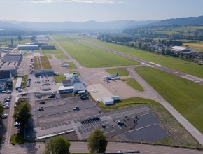 Foto vom Flughafen Altenrhein aus der Vogelperspektive (Foto © Altenrhein Luftfahrt)