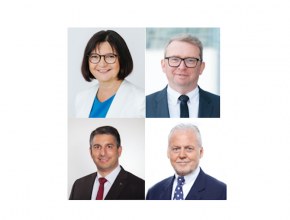 erste Reihe: Helga Freund, Oliver Lehmann; zweite Reihe: Rainer Blaser, Wolfgang Rosam