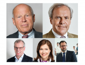 (v.l.n.r.): obere Zeile Heinz Felsner, Alexander Riklin, untere Zeile Gerhard Frei, Andrea Stürmer, Michael Pérez