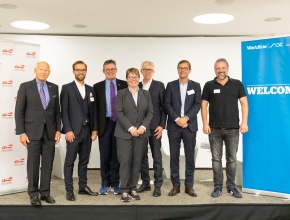 Heinz Felsner (Präsident HKSÖL), Tobias Trütsch (Universität St. Gallen), Urs Weber (Generalsekretär HKSÖL), Marianne Wildi (Hypothekarbank Lenzburg), Johannes Höhener (e-forsight, Swisscom), Roger Niederer (Worldline SIX Payment Services), Daniel Gradenegger (annanow)