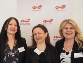 Das Team der Österreichischen Krebshilfe Wien: Gaby Sonnbichler, Karin Isak, Bettina Fritschi