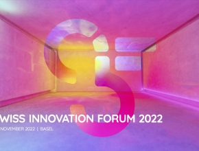 Als national führende Konferenz im Bereich Innovation verbindet das SIF seit 2006 Wirtschaft mit Wissenschaft. (Bild (c) SIF) Logo SIF 2022