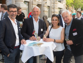 V.l.n.r.: Richard Mauerlechner (Weekend Magazin), Andreas Eichler (AE-Consulting), Alexandra Fink (Swiss Life International), Rudolf Semrad (HKSÖL Consultant) Richard Mauerlechner, Andreas Eichler, Alexandra Fink, Rudolf Semrad