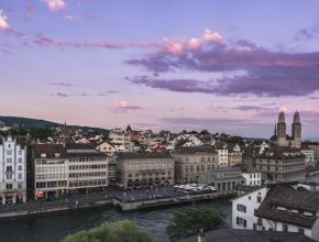 Dämmerung in Zürich